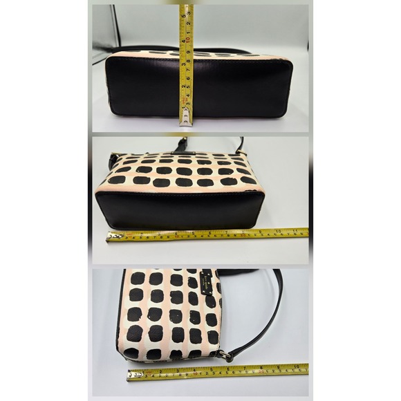 Kate Spade New York Polka Dot Crossbody Bag Black Pink White Leather - Picture 5 of 6